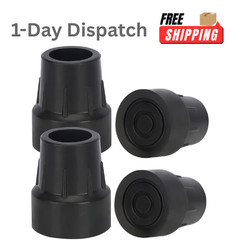 .supregear 4 Pack 1″ Rubber Cane Tips – Heavy Duty Walker Crutch Feet