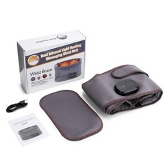 Red Light Therapy Massage Belt Electric Heated with Back Support Waist Vibration