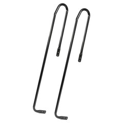 Universal Step Handrail Sturdy Black Metal For Stairs Porch & Loft Steps