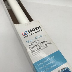 Moen 18 in White Stainless Steel ADA Compliant Grab Bar LR8918W Concealed Mount