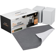 Inspire Ultra Underpads Incontinence Bed Chux Pads Chic Gray 36×36″ (Pack of 46)