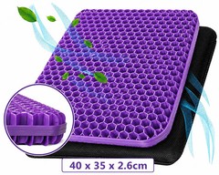 Gel Seat Cushion XL – Cooling Honeycomb Pad for Office Chair & Car Seat