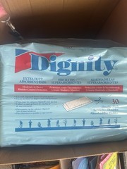 Dignity Extra Duty Absorbent Pads 30 Pack Pad Size 4 x 12″ (folded)Holds 15 oz