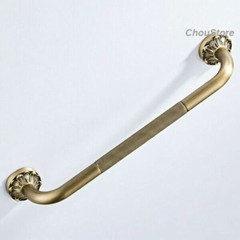 Vintage Brass Bath Safety Bar Bathtub Rail Grab Bathroom Non-slip Shower Handle