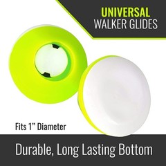 Walker Glides for Enhanced Indoor/Outdoor Mobility – Universal Fit, Pack of 2