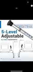 ⭐ Sliding Shower Chair w/ Extra-Wide 360° Swivel Seat 330lbs Tub Transfer Bench