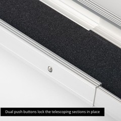 Titan 4′-7′ Telescoping Aluminum Wheelchair Ramp w/600 lb. Capacity (Open Box)