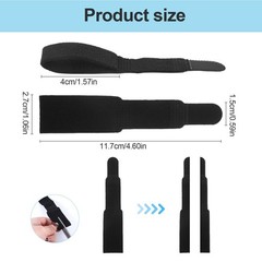 10 Pcs Buddy Straps for Fingers, Black Nylon Bandage Hammer Toe Straightener …