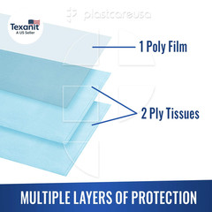 Disposable Dental Bibs 13″X18″ – 3 Ply Waterproof Tattoo Bib Sheet for Patients