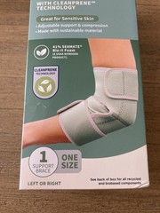 Walgreens Elbow Brace With Cleanprene Technology Great For Sensitive Skin NEW