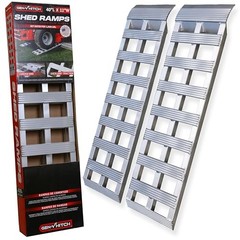 Aluminum Loading Ramps – Set of Two 40-Inch x 11-Inch Ramps for ATVs,