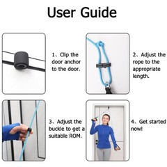 Hook Exercise Pulleys for Shoulder Rehab Over Door Pulley for Physical Therapy