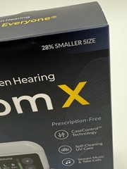 Audien Hearing Aids ATOM X – OTC Rechargeable w/ Touchscreen Case- Bluetooth UV