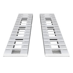 2pcs Aluminum Trailer Ramps Loading Ramps Truck Car Auto Trailer Ramps