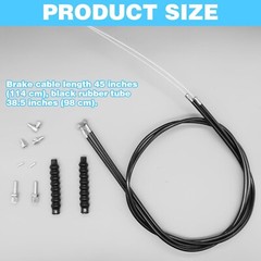 14Pcs Brake Cable Drive Rollator Replacement Parts, Brake Cable Parts for Walker