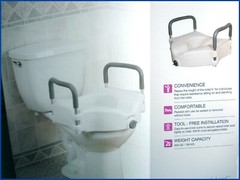 RAISED TOILET SEAT (drive) Up to 300Lbs Removable Padded Arms – Brand New in Box