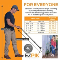 40 inch Folding Grabber Reacher Tool Dual Magnets Heavy Duty Trash Picker