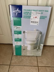 Midline Foldable Toilet Safety Rail, New in sealed box