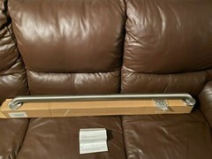 Length 42 in, Straight, Stainless Steel, Grab Bar, Satin Finish NEW