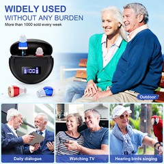Digital Rechargeable Hearing Aids for Senior Noise Reduction Sound Amplification