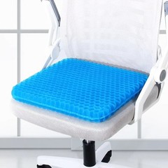 1-Pack Honeycomb Gel Seat Cushion Double Thick Non-Slip Cover Breathable.