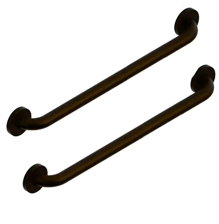 AmeriLuck 2 Pack 1-1/4 x16 inches Oil Rubbbed Bronze Bath Safety Grab Bar