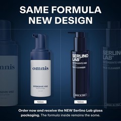 Omnis Uomo Serlino Lab Mens Facial Cleanser Moisturizing Face Wash For Deep