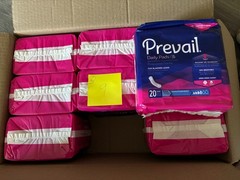 Prevail Daily Pads for Bladder Leaks Women’s Regular 20 Count Pack LOTx9 PACKS