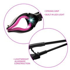 Grabber Reacher Tool-Long 32 Inch Aluminum Foldable Pick Up 32″ 2-Pack, Pink