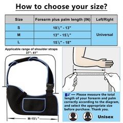 Arm Sling Shoulder Immobilizer – Rotator Cuff Support Brace for Injury, Men & Wo