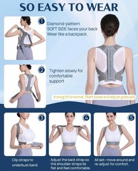 Upper back brace posture corrector for women & men