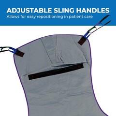 Full Body Solid Fabric Lift Sling – Soft Padded Polyester Weave – Comfy and S…