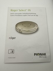 Phonak Roger Select iN Microphone Complete Box Charger Dock Neckloop Read