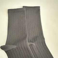Compression Tube Socks Large Black Ribbed Hosiery Sports Nylon Footwear Women