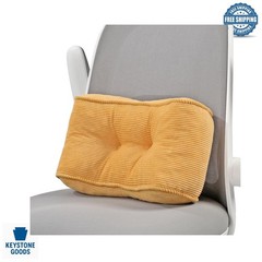 Ergonomic Lumbar Support Pillow for Desk & Car – Natural Latex Foam, Corduroy…