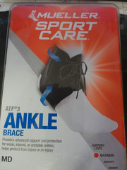 NEW Mueller Sport Care 42372 ATF 3 Ankle Brace MED Right Left Advanced Black