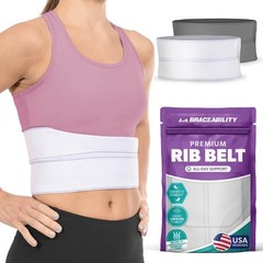 Rib Brace Compression Wrap for Men & Women – Chest Support for Fractured Ribs, C