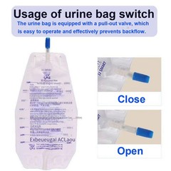 Urine Collection Bag Condom Catheters for Men Reusable Portable Silicone Urinal