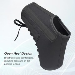Lace Up Ankle Brace with Metal Side Stabilizers, Adjustable Lace-Up Large