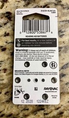 60 Rayovac Loud & Clear Hearing Aid Batteries, SIZE 312 Fast Shipping from USA