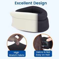 Soft Cervical Neck Support Brace Sleep Apnea Snoring Pain Relief 14–16.5″