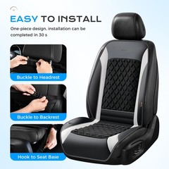 Upgraded Cooling Car Seat Cushion 8 Turbo Fans 12V-24V Ventilated Cooling Sea…
