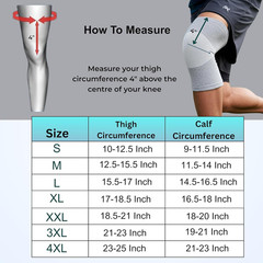 2-Pack Bamboo Knee Compression Sleeve for Men and Xx-Large, Grey