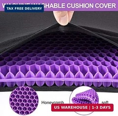 Gel Seat Cushion, for Long Sitting -Double Thick Gel Seat Cushion Breathable Hon