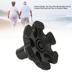 Cane Tips 6 Pillar Design Nonslip Rubber 19mm Crutch Tips with for Walking Stick