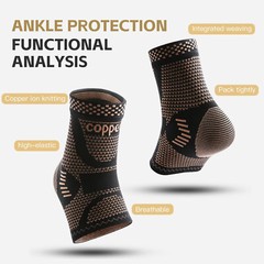 Foot Plantar Fasciitis Arch Support Compression Socks Ankle Heel Brace Sports