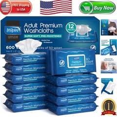 Disposable Adult Wet Wipes 600 Count: Essential for Caregivers & Elderly Hygiene