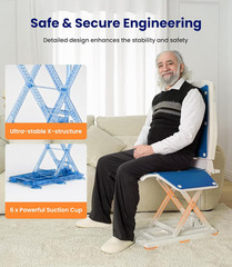Upgrade Electric Chair Lift with Wheels, Get up from Floor, Portable Lift Assist