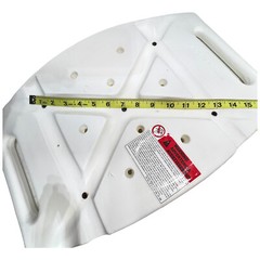 Replacement Shower Stool Seat Only – White – Rectangular