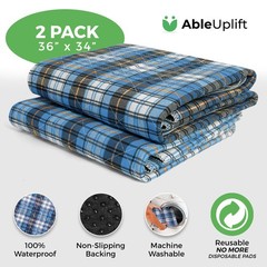 Bed Pads Washable Waterproof, Incontinence Bed Pads for Women and Men, Reusab